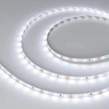Лента светодиодная RT-A60-8mm 12V White6000 (2 W/m, IP20, 2835, 50m) (ARL, 60 LED/m)