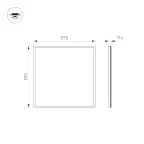 Панель светодиодная IM-EMERGENCY-3H-S600x600-40W Warm3000 (WH, 120 deg, 230V) (ARL, IP40 Алюминий, 2 года)