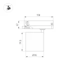 Светильник светодиодный LGD-DYKE-4TR-R90-26W Day4000 (WH, 50 deg, 230V) (ARL, IP20 Металл, 5 лет)
