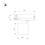 Светильник светодиодный LGD-DYKE-4TR-R75-16W Warm3000 (BK, 50 deg, 230V) (ARL, IP20 Металл, 5 лет)
