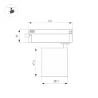 Светильник светодиодный LGD-DYKE-2TR-R75-16W Warm3000 (BK, 50 deg, 230V) (ARL, IP20 Металл, 5 лет)