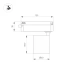 Светильник светодиодный LGD-DYKE-2TR-R60-8W Warm3000 (WH, 38 deg, 230V) (ARL, IP20 Металл, 5 лет)