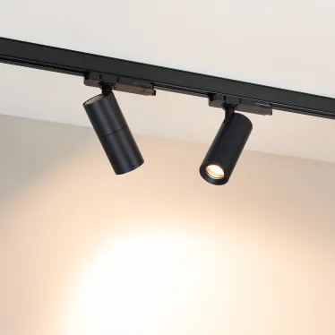 Светильник светодиодный LGD-ARTEMIS-TRACK-4TR-R55-12W Warm3000 (BK, 8-80 deg, 230V, DALI) (ARL, IP20 Металл, 5 лет)