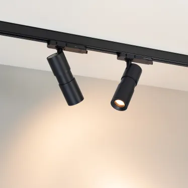 Светильник светодиодный LGD-ARTEMIS-TRACK-4TR-R55-12W Warm3000 (BK, 8-80 deg, 230V, DALI) (ARL, IP20 Металл, 5 лет)