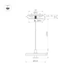 Светильник светодиодный SP-KOTARO-R350-12W Warm3000 (BK-CF, 36 deg, 230V, TRIAC) (ARL, IP20)