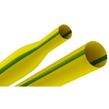 Трубка термоусадочная ТТУ нг-LS 40/20 жёлто-зелёная в отрезках по 1 м NO-224-504