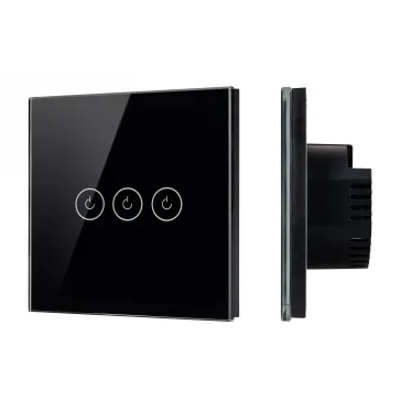 Выключатель сенсорный SWT-OMALI-S03-ZB-BK 250V, 10A, Zigbee Стекло