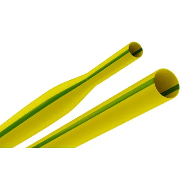 Трубка термоусадочная ТТУ нг-LS 12/6 жёлто-зелёная в отрезках по 1 м NO-224-448