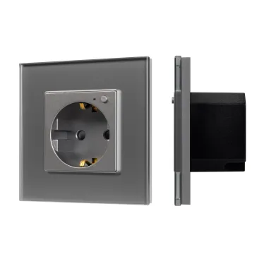 Розетка электрическая с Zigbee управлением SCT-OMALI-EUZB1-PL-GR 240V, 16A, Zigbee