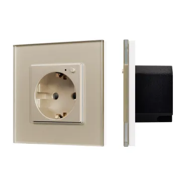 Розетка электрическая с Zigbee управлением SCT-OMALI-EUZB1-PL-GD 240V, 16A, Zigbee