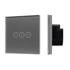 Выключатель сенсорный SWT-OMALI-S03-ZB-GR 250V, 10A, Zigbee Стекло