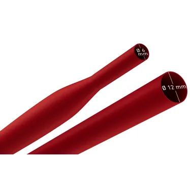 Трубка термоусадочная ТТУ нг-LS 12/6 красная в отрезках по 1 м NO-224-451