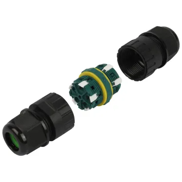 Коннектор кабельный прямой 5-Pin 0.5-2.5 мм2 NO-224-674 безвинтовой IP68