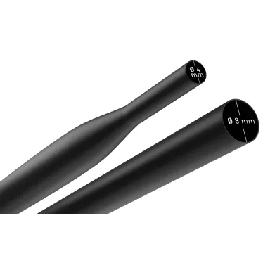 Трубка термоусадочная ТТУ нг-LS 8/4 чёрная в отрезках по 1 м. NO-224-432