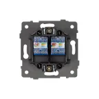 Механизм компьютерной розетки двойной SCT-MPC2-PL-GD-V RJ-45, CAT6