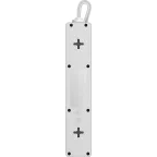 Удлинитель с сетевым фильтром ES 1.8 1,8 м, белый, 5 розеток