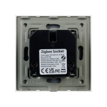 Розетка электрическая с Zigbee управлением SCT-OMALI-EUZB1-PL-GD 240V, 16A, Zigbee
