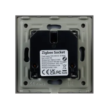 Розетка электрическая с Zigbee управлением SCT-OMALI-EUZB1-PL-GR 240V, 16A, Zigbee