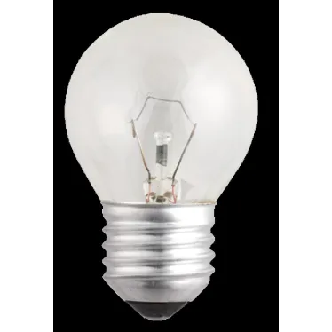 Лампа накаливания ЛОН  40Вт Е27 240В P45 clear | 3320263 | Jazzway