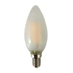 Лампа сетодиодная декоративная LED 8w E14 3000K свеча матовая филамент 230/50
