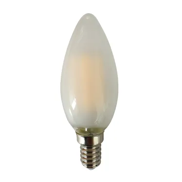 Лампа сетодиодная декоративная LED 8w E14 3000K свеча матовая филамент 230/50