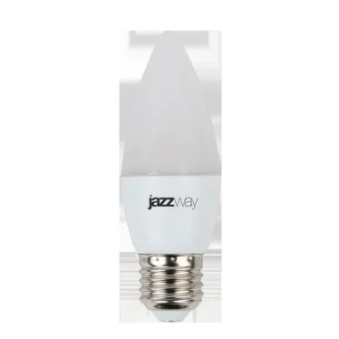 Лампа светодиодная LED 8 Вт 640Лм 5000К белая Е27 Свеча Jazzway