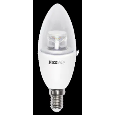 Лампа светодиодная LED 7Вт E14 220В 4000К PLED- DIM C37 CLEAR свеча | 1035370 | Jazzway