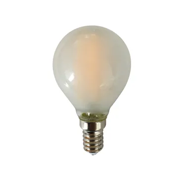Лампа сетодиодная декоративная LED 8w E14 4000K шар матовый филамент 230/50