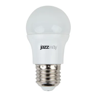 Лампа светодиодная LED 8 Вт 640Лм 4000К белая Е27 Шар Jazzway