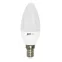 Лампа светодиодная LED 11Вт 230Вт E14 теплый матовый свеча