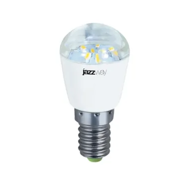 Лампа светодиодная LED 2Вт Т26 Е14 холодный прозрачная (для холодильника)