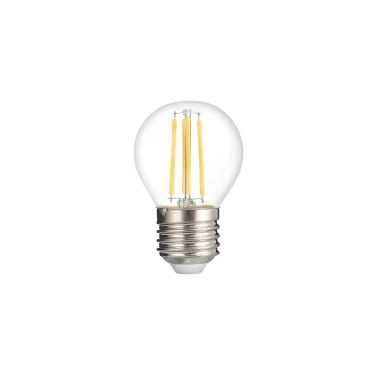 Лампа сетодиодная декоративная LED 6w E27 4000K шар прозрачный филамент 230/50 Jazzway