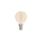 Лампа сетодиодная декоративная LED 8w E14 3000K шар золотой филамент 230/50