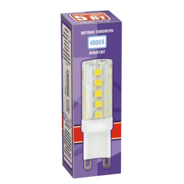 Лампа светодиодная LED 5Вт G9 300Лм белый 220V/50Hz