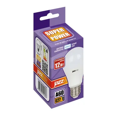 Лампа светодиодная LED 12w E27 4000K груша 230/50