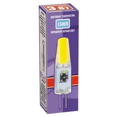 Лампа светодиодная LED 3Вт G4 холодныйCOB