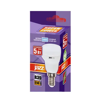 Лампа светодиодная LED 5Вт E14 220В 5000К PLED- SP R39 отражатель (рефлектор) | 1033598 | Jazzway