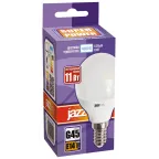 Лампа светодиодная LED 11Вт 230Вт E14 белый матовый  шар Jazzway