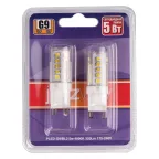 Лампа светодиодная LED 5Вт G9 300Лм белый 220V/50Hz БЛИСТЕР 2 шт.