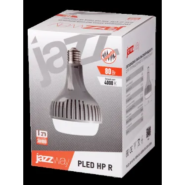 Лампа светодиодная промышленная LED 80Вт Е40 220В 4000К PLED-HP R190 отражатель (рефлектор) | 5005747 | Jazzway