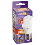 Лампа светодиодная LED 9Вт Е27 теплый белый матовый шар
