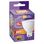 Лампа светодиодная LED 9Вт MR16 GU5.3 теплый