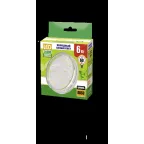 Лампа светодиодная LED 6Вт GX53 220В 5000К PLED- ECO-GX53 CLEAR таблетка (плоский цилиндр) | 2852090 | Jazzway