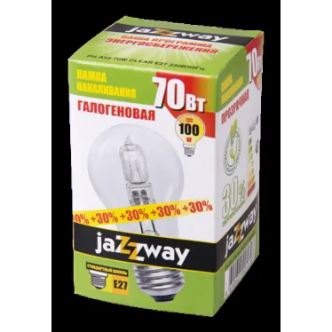 Лампа галогенная  70Вт 220В Е27 PH - A55 clear | 1005328 | Jazzway