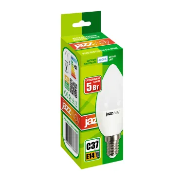 Лампа светодиодная LED 5Вт E14 400Лм белый матовая свеча 230V/50Hz ECO