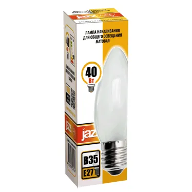 Лампа накаливания B35 240V 40W E27 frosted