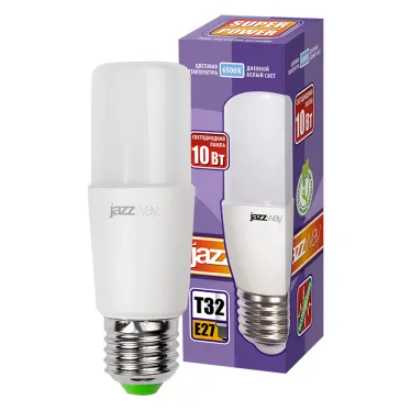 Лампа светодиодная LED 10Вт T32 E27 холодный 800Лм