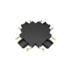 Коннектор черный X-обр. MTR16 CX-BL к низковольтному шинопроводу Jazzway