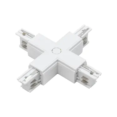Коннектор белый X-образн. для 3Ф шинопровода 3P PTR CX-WH JazzWay