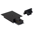 PTR/R EC-BL Комплект торцевых элементов чёрный для встраиваемого шинопровода Jazzway